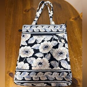 Vera Bradley Travel or Commuter Tote Retired Camellia Black White and Floral